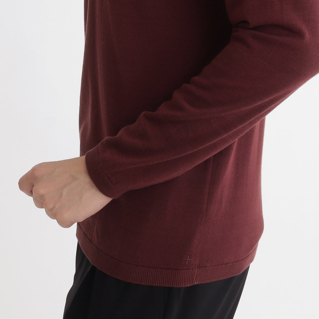 Crew Neck Knit Color: Bordeaux