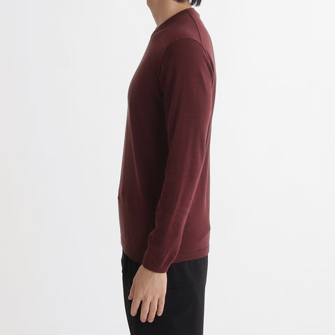 Crew Neck Knit Color: Bordeaux