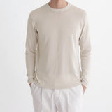 Crew Neck Knit Color: Pearl