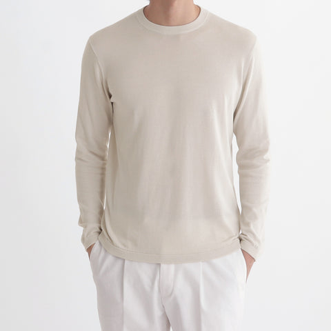 Crew Neck Knit Color: Pearl