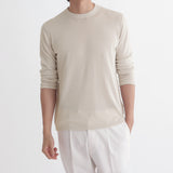 Crew Neck Knit Color: Pearl