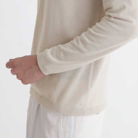 Crew Neck Knit Color: Pearl