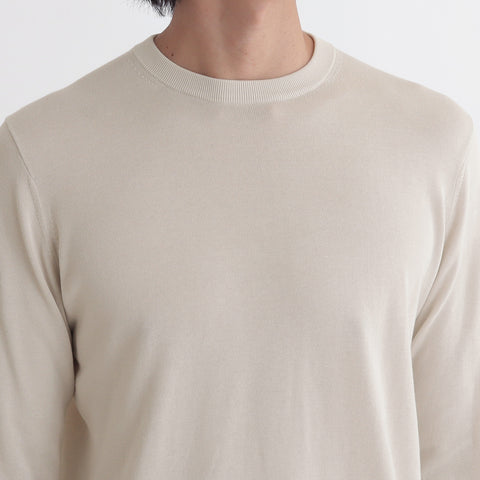 Crew Neck Knit Color: Pearl