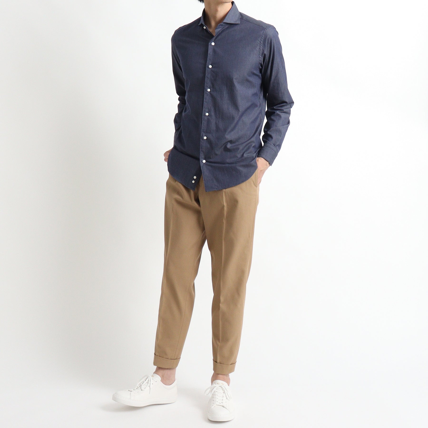 スビンプラチナム リアクティブデニムシャツ インディゴ | ＋CLOTHET