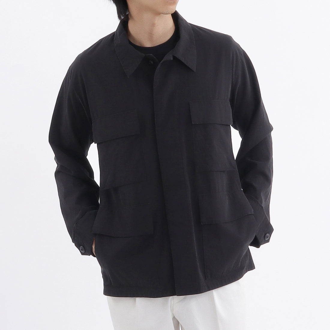 ハイツイストコットンツイル BDUジャケット ブラック | ＋CLOTHET ONLINE