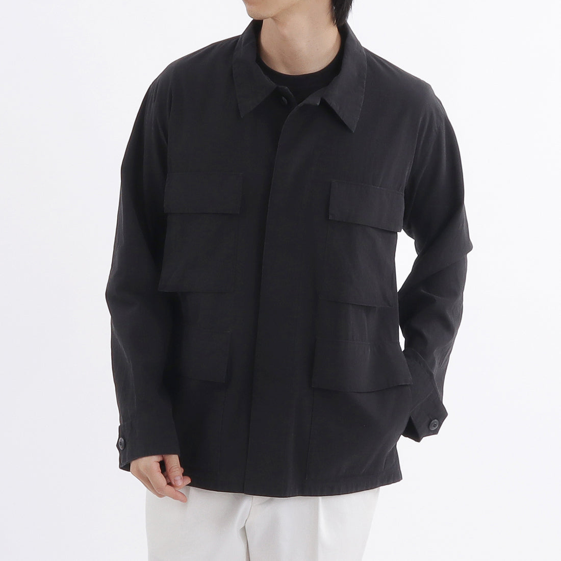 ハイツイストコットンツイル BDUジャケット ブラック | ＋CLOTHET ONLINE