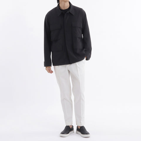 High Twist Cotton Twill BDU Jacket color: Black