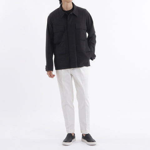 High Twist Cotton Twill BDU Jacket color: Black