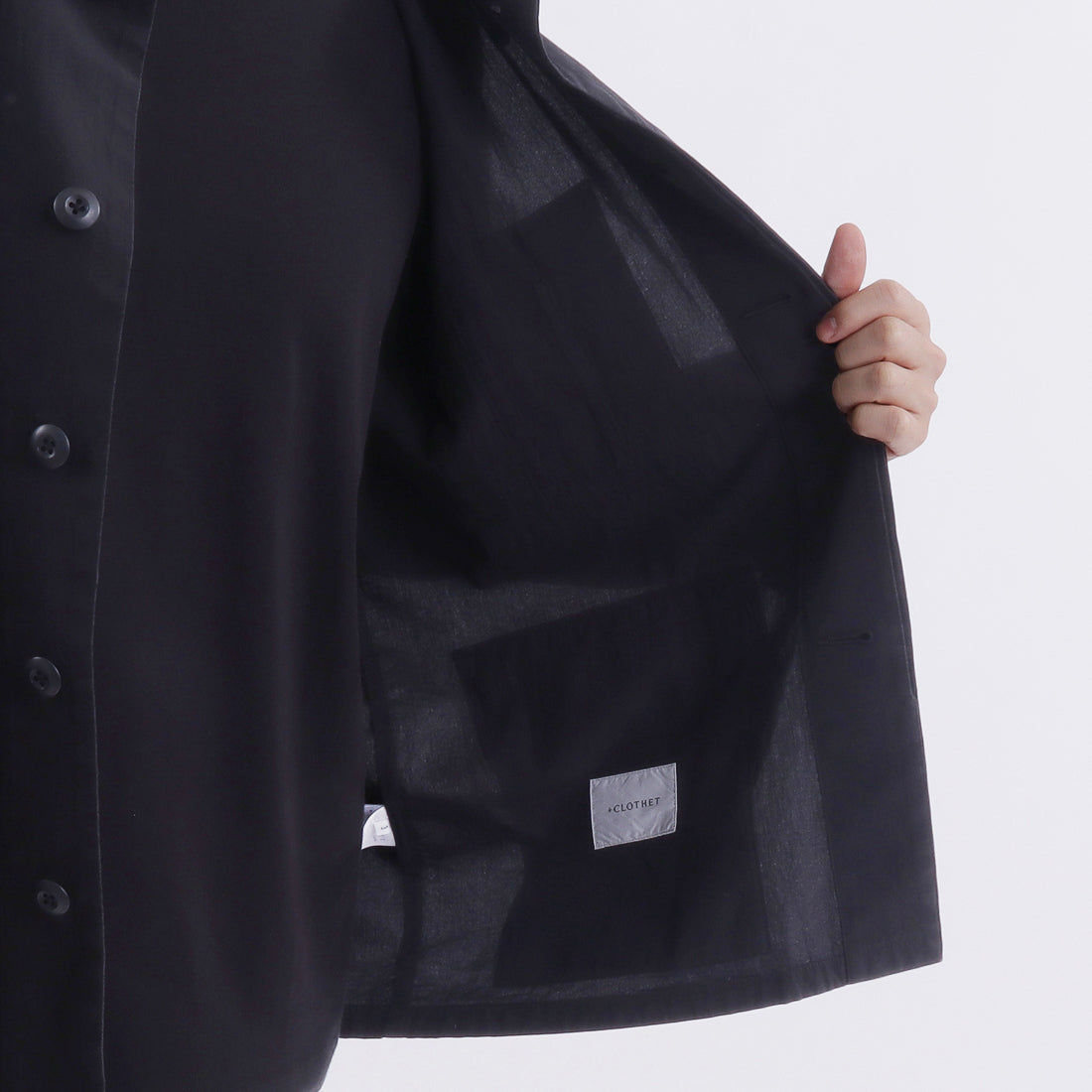 ハイツイストコットンツイル BDUジャケット ブラック | ＋CLOTHET ONLINE