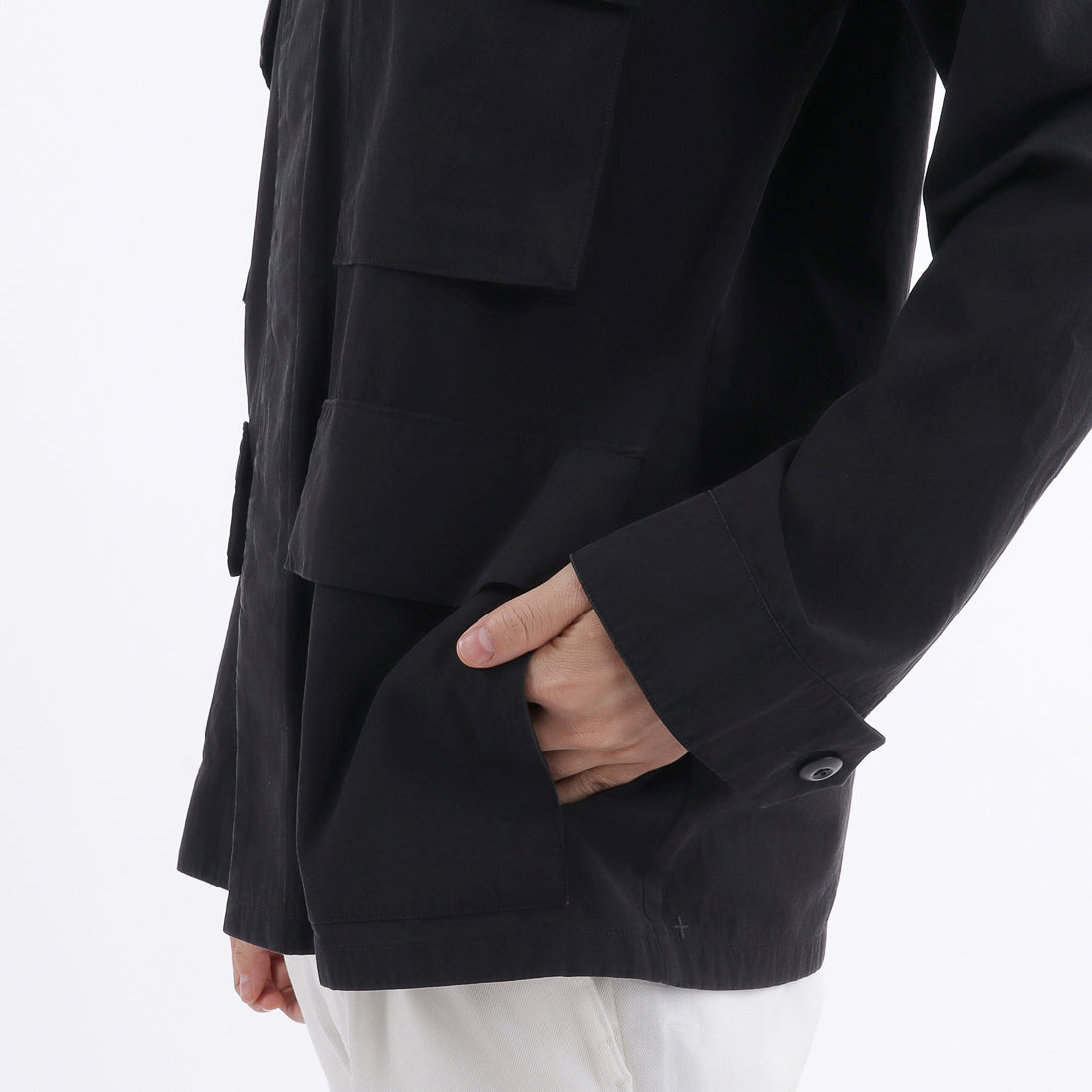 High Twist Cotton Twill BDU Jacket color: Black