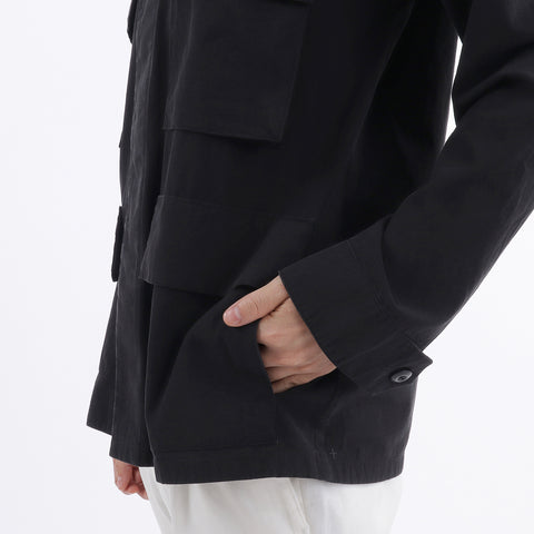 High Twist Cotton Twill BDU Jacket color: Black