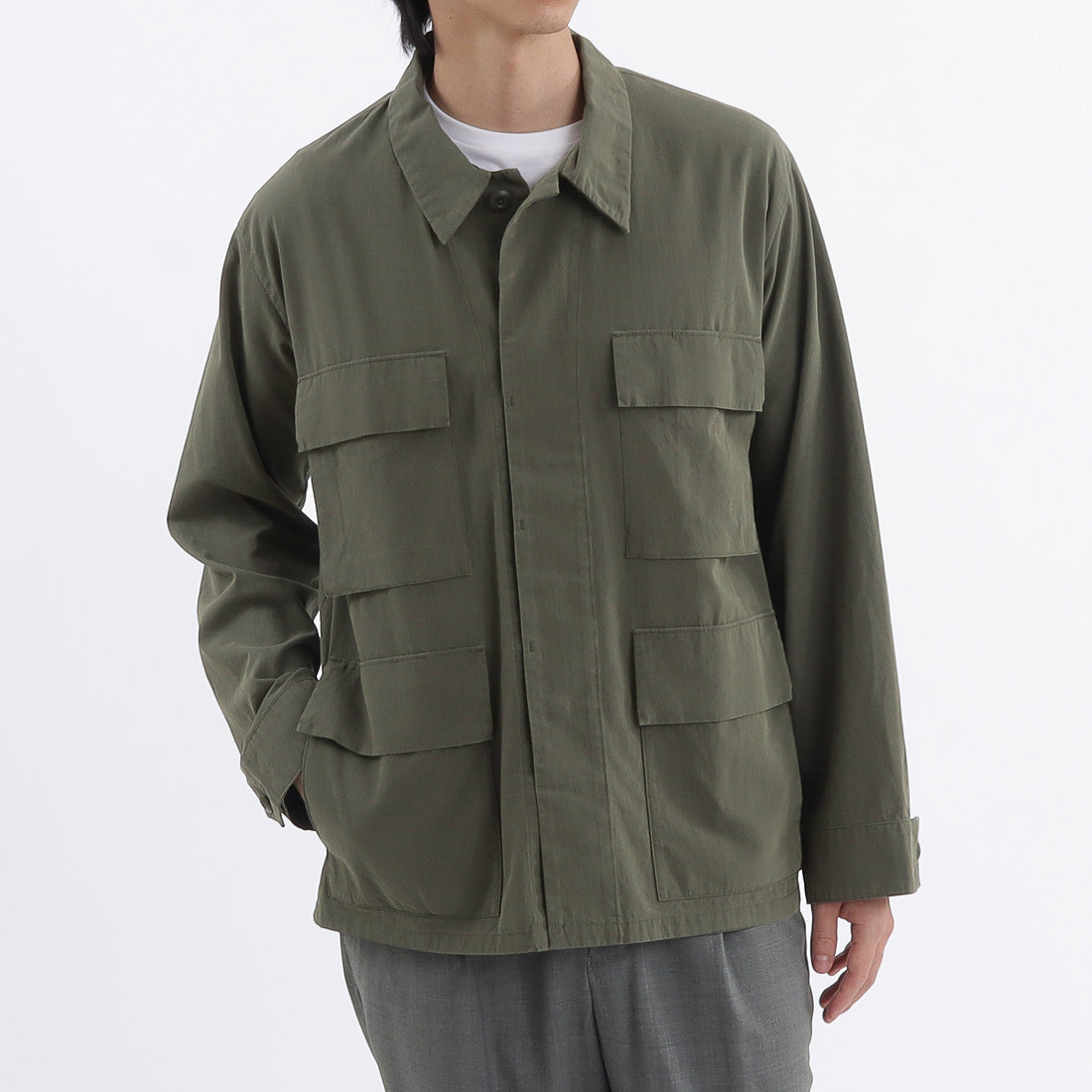 High Twist Cotton Twill BDU Jacket color: Olive