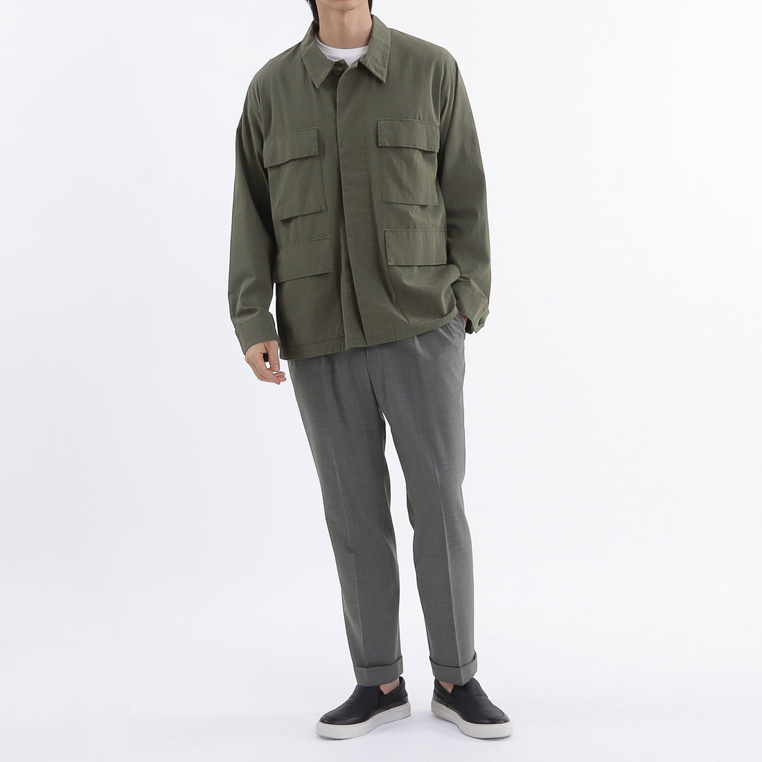 High Twist Cotton Twill BDU Jacket color: Olive