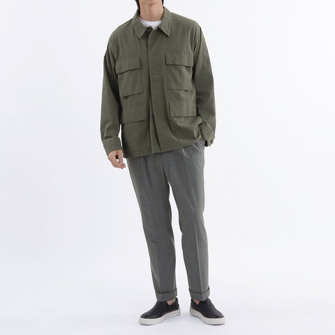 High Twist Cotton Twill BDU Jacket color: Olive
