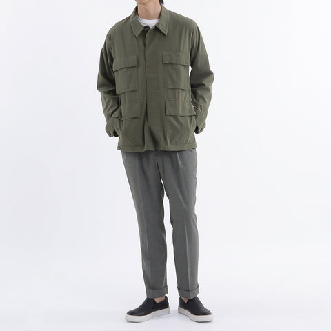 High Twist Cotton Twill BDU Jacket color: Olive