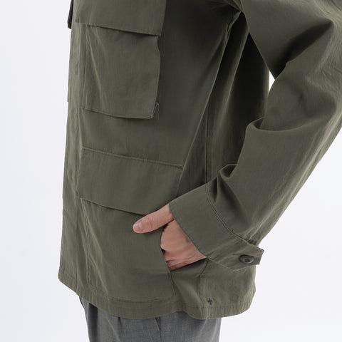 High Twist Cotton Twill BDU Jacket color: Olive