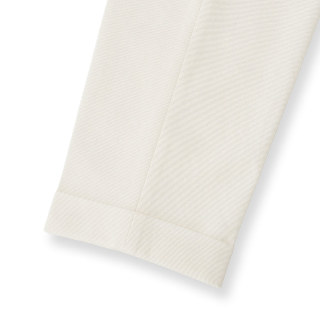 High Twist Cotton Kersey Easy Trousers Color: White