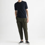 High Twist Cotton Panama Cargo Trousers