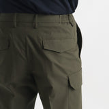 High Twist Cotton Panama Cargo Trousers