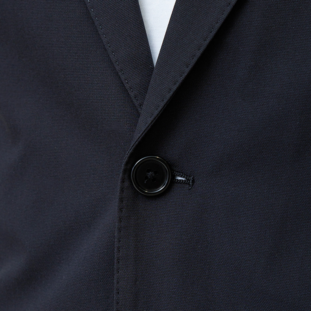 High Twist Cotton Panama Tailored Jacket Color: Black