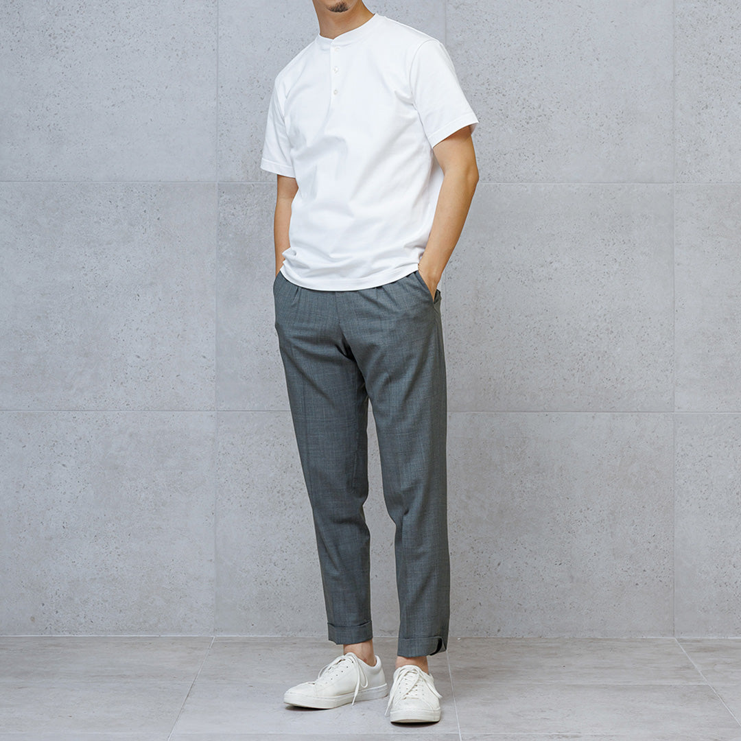 Hybrid Cotton Henley Neck Dress T-shirt Color: White