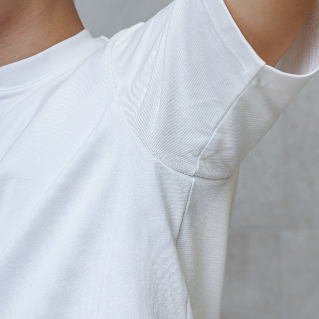 Hybrid Cotton Henley Neck Dress T-shirt Color: White