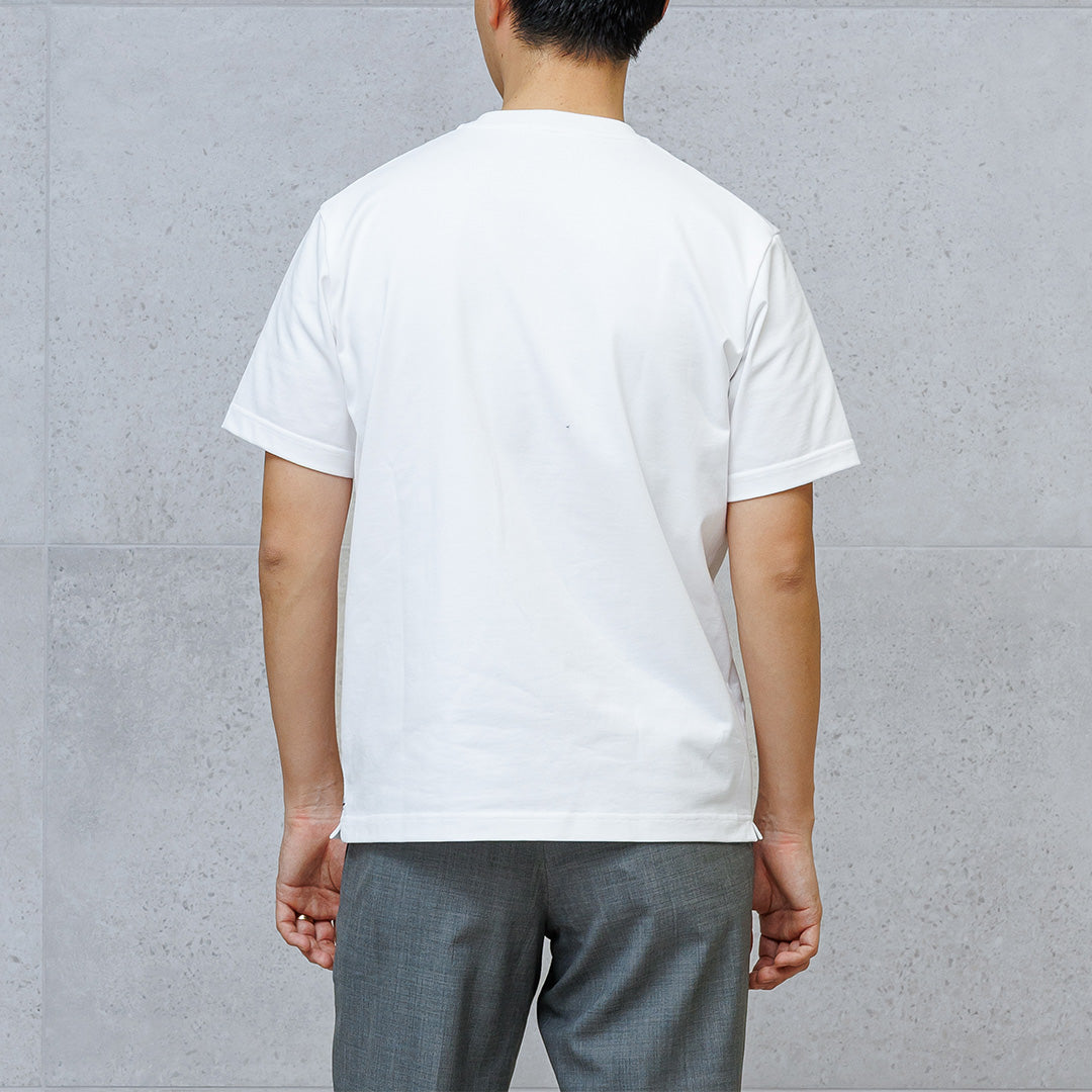 Hybrid Cotton Henley Neck Dress T-shirt Color: White