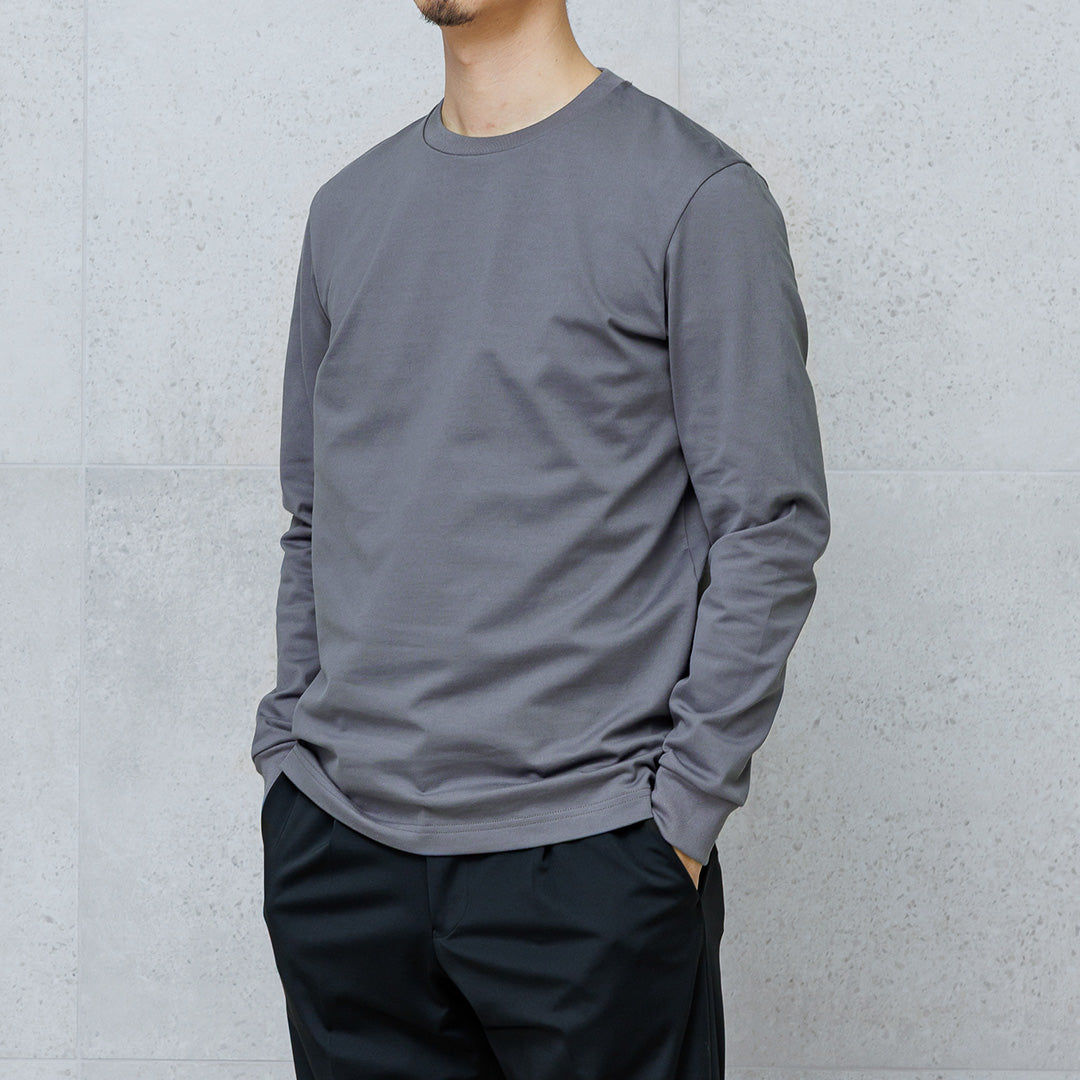 Hybrid Cotton Long Sleeve Dress T-shirt Color: Asphalt