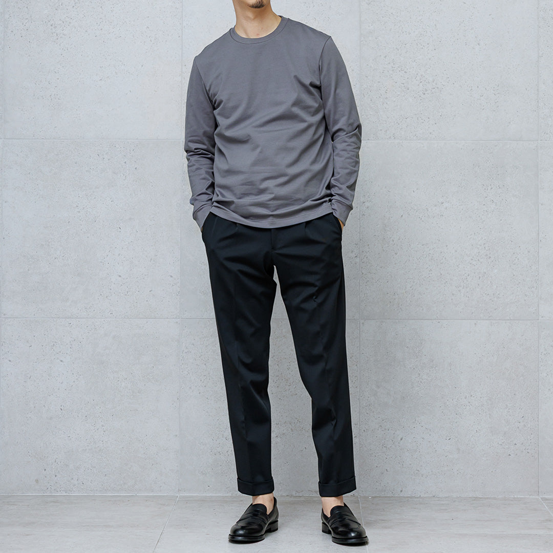 Hybrid Cotton Long Sleeve Dress T-shirt Color: Asphalt