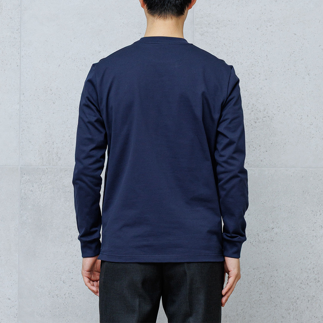 Hybrid Cotton Long Sleeve Dress T-shirt Color: Navy