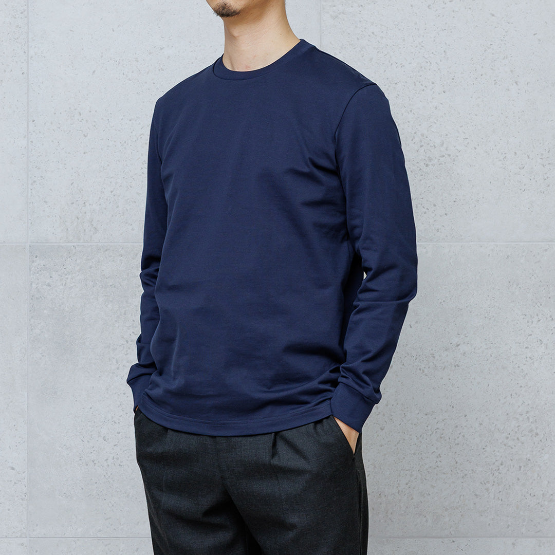 Hybrid Cotton Long Sleeve Dress T-shirt Color: Navy