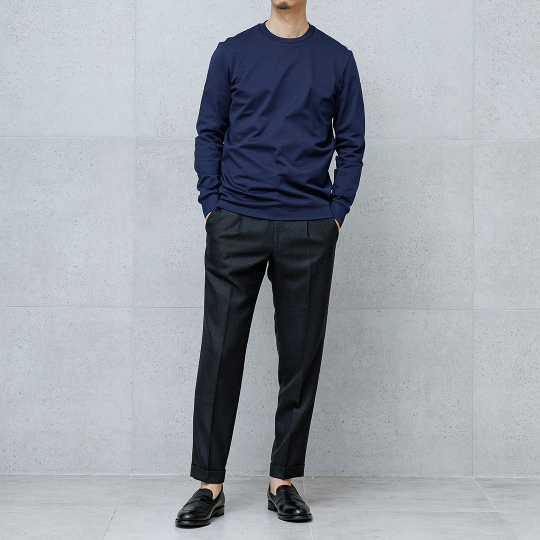 Hybrid Cotton Long Sleeve Dress T-shirt Color: Navy