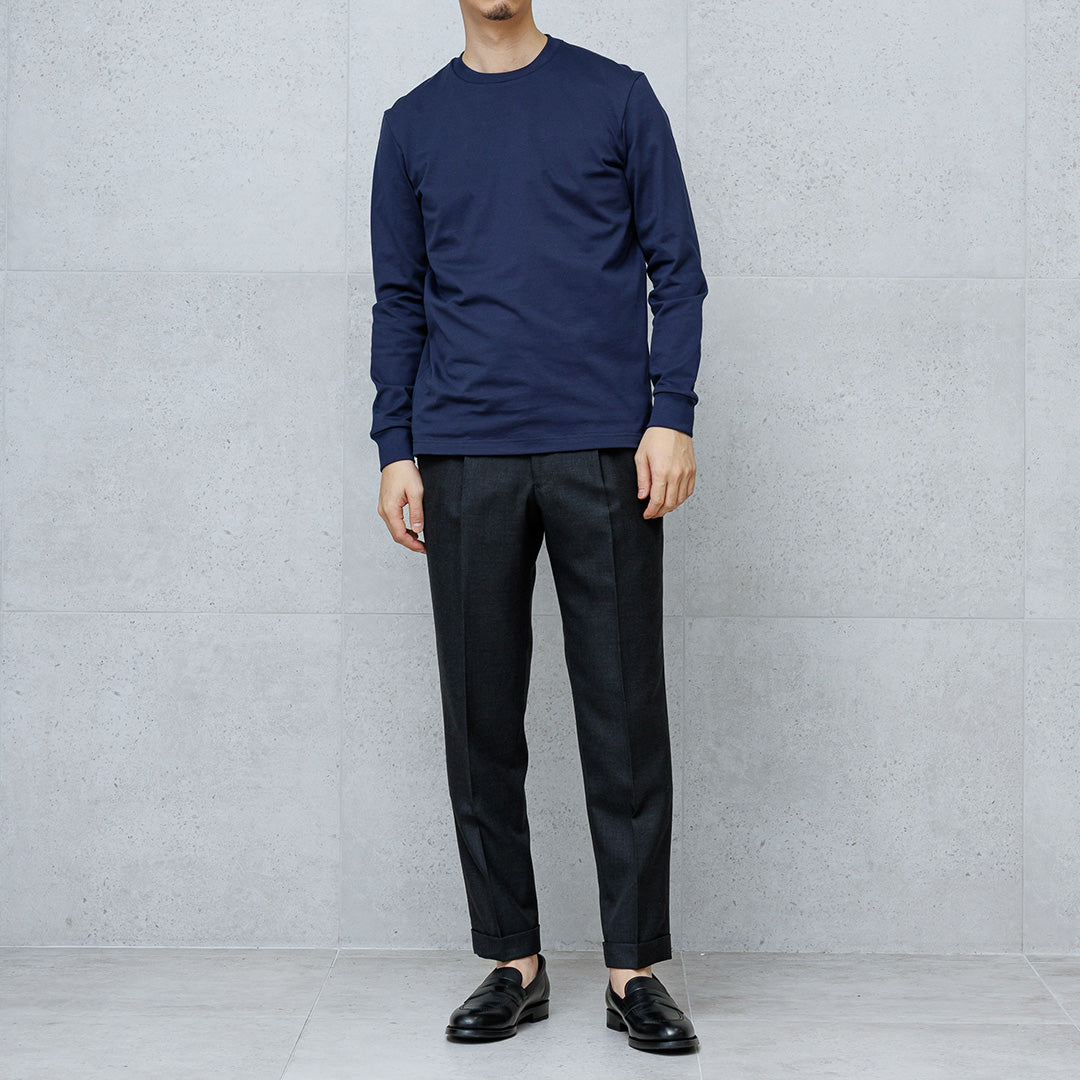 Hybrid Cotton Long Sleeve Dress T-shirt Color: Navy