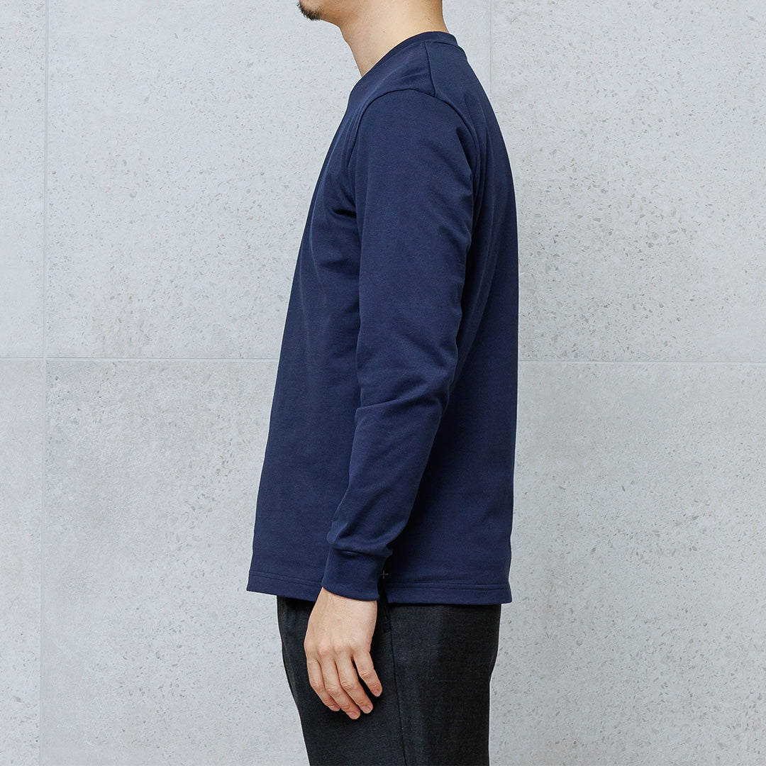 Hybrid Cotton Long Sleeve Dress T-shirt Color: Navy