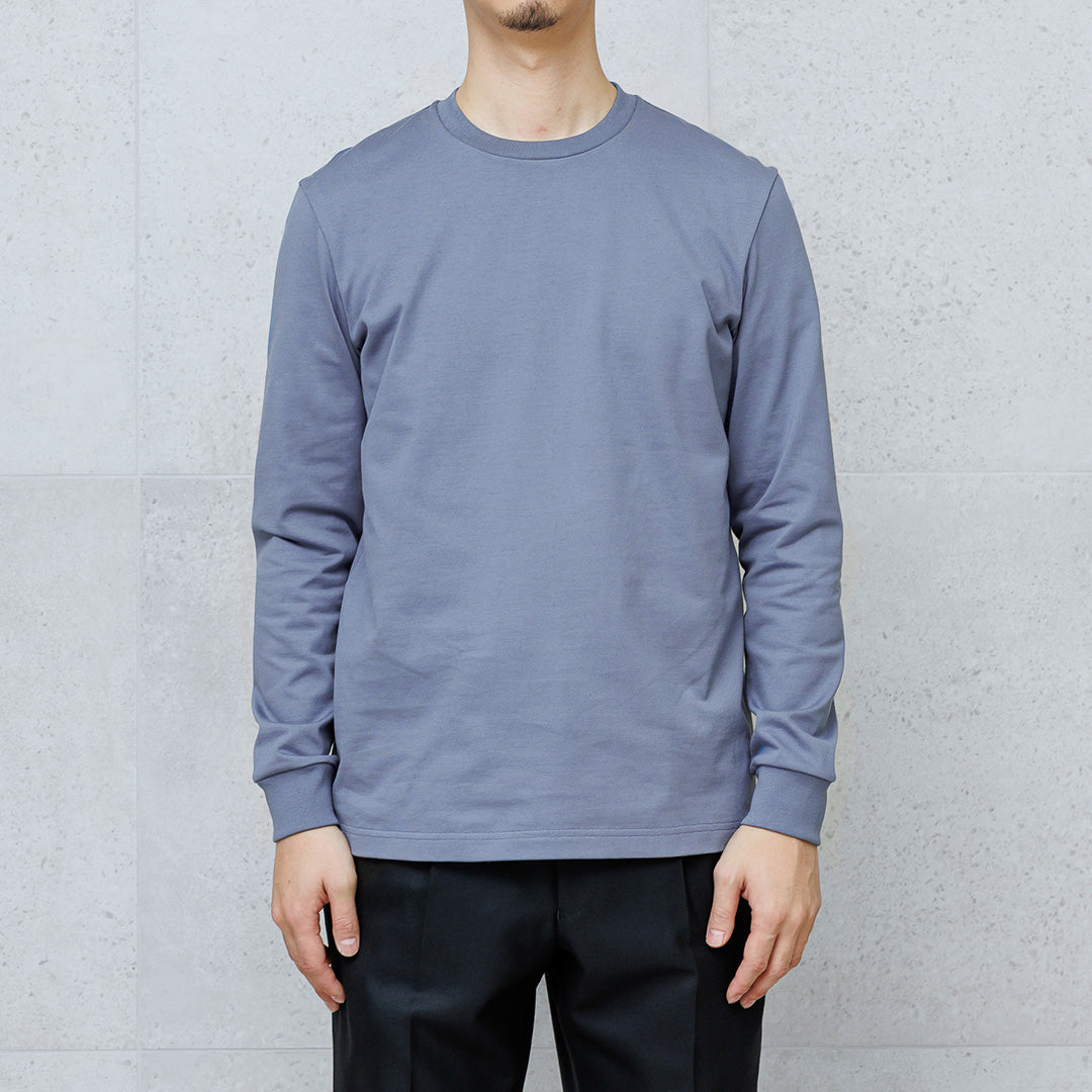 Hybrid Cotton Long Sleeve Dress T-shirt Color: Slate Blue