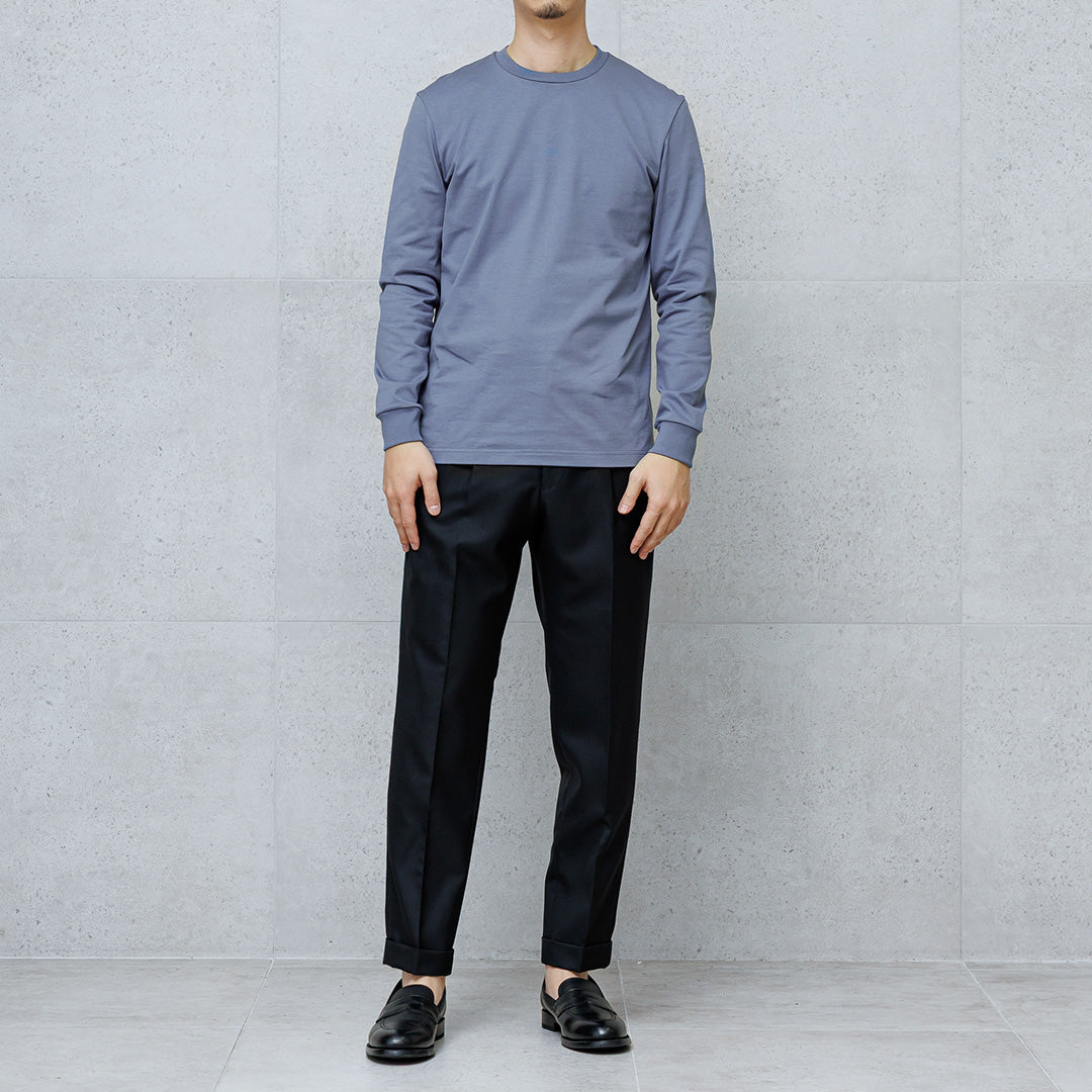 Hybrid Cotton Long Sleeve Dress T-shirt Color: Slate Blue