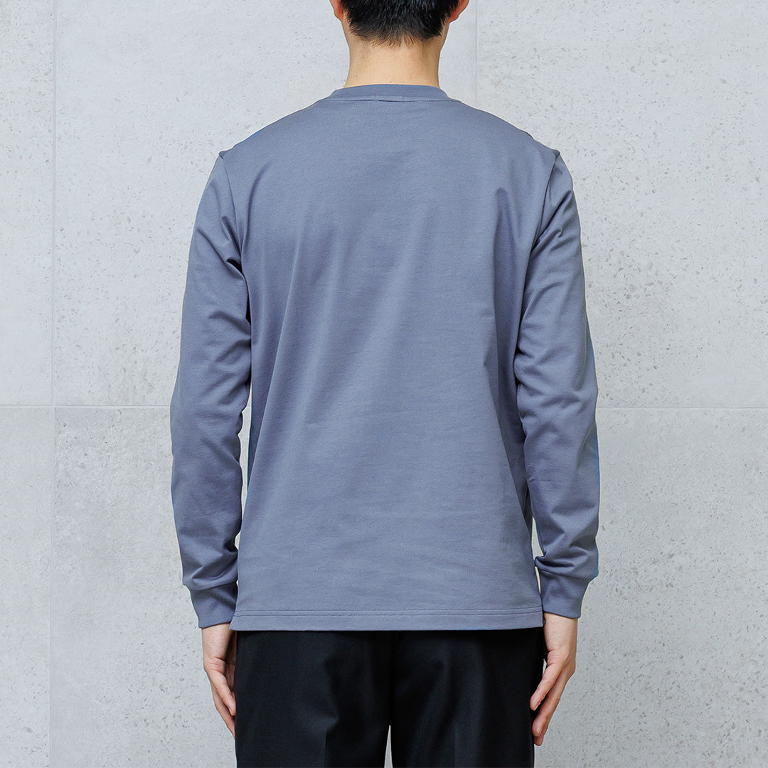 Hybrid Cotton Long Sleeve Dress T-shirt Color: Slate Blue