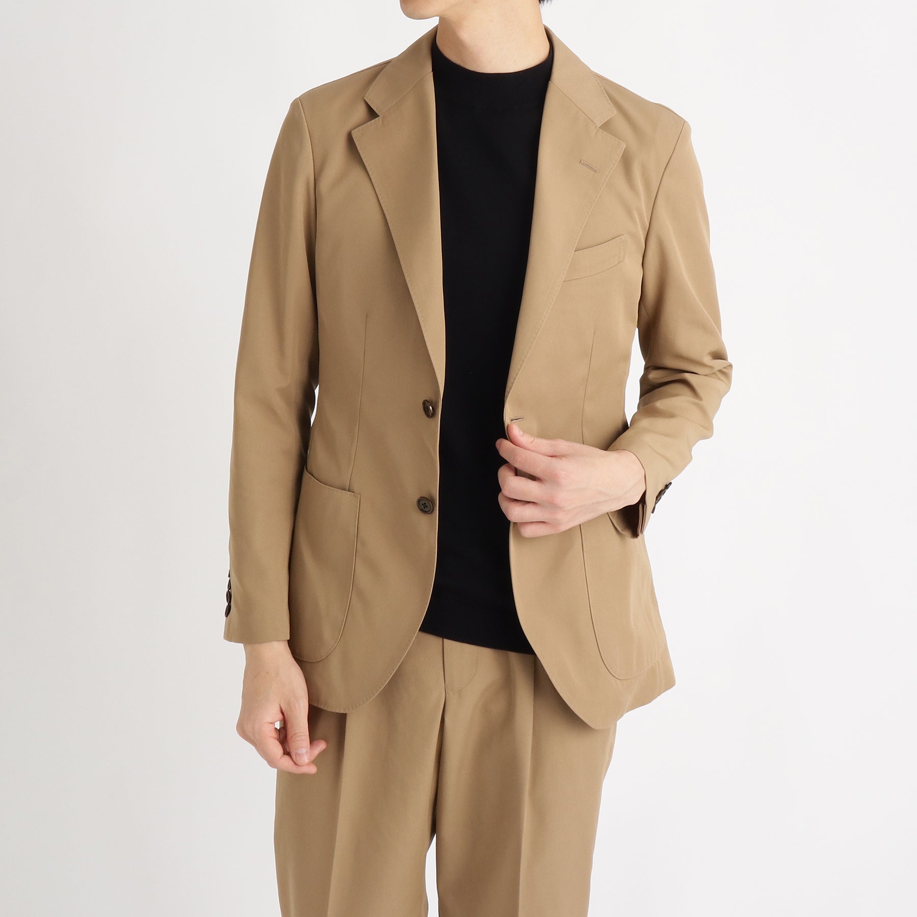 モアザンコットンテーラードジャケット ベージュ | ＋CLOTHET ONLINE