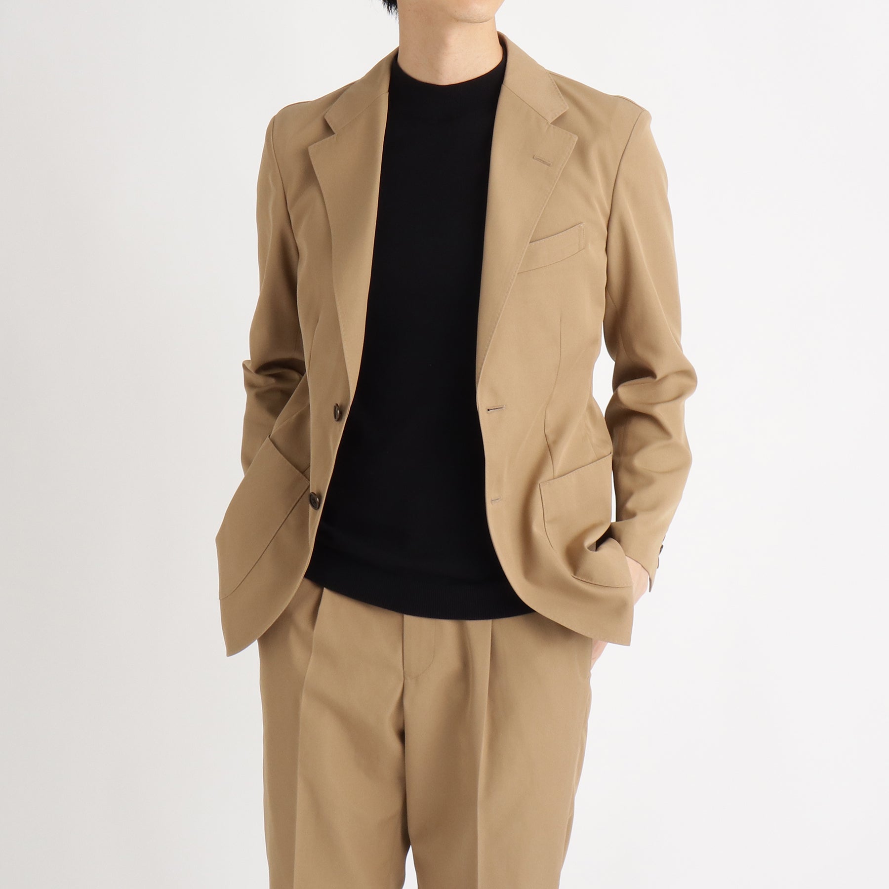 moff clear（モフクリア）テーラードジャケット（S）秋冬　ベージュ　消臭 モアザンコットンテーラードジャケット ベージュ | ＋CLOTHET ONLINE