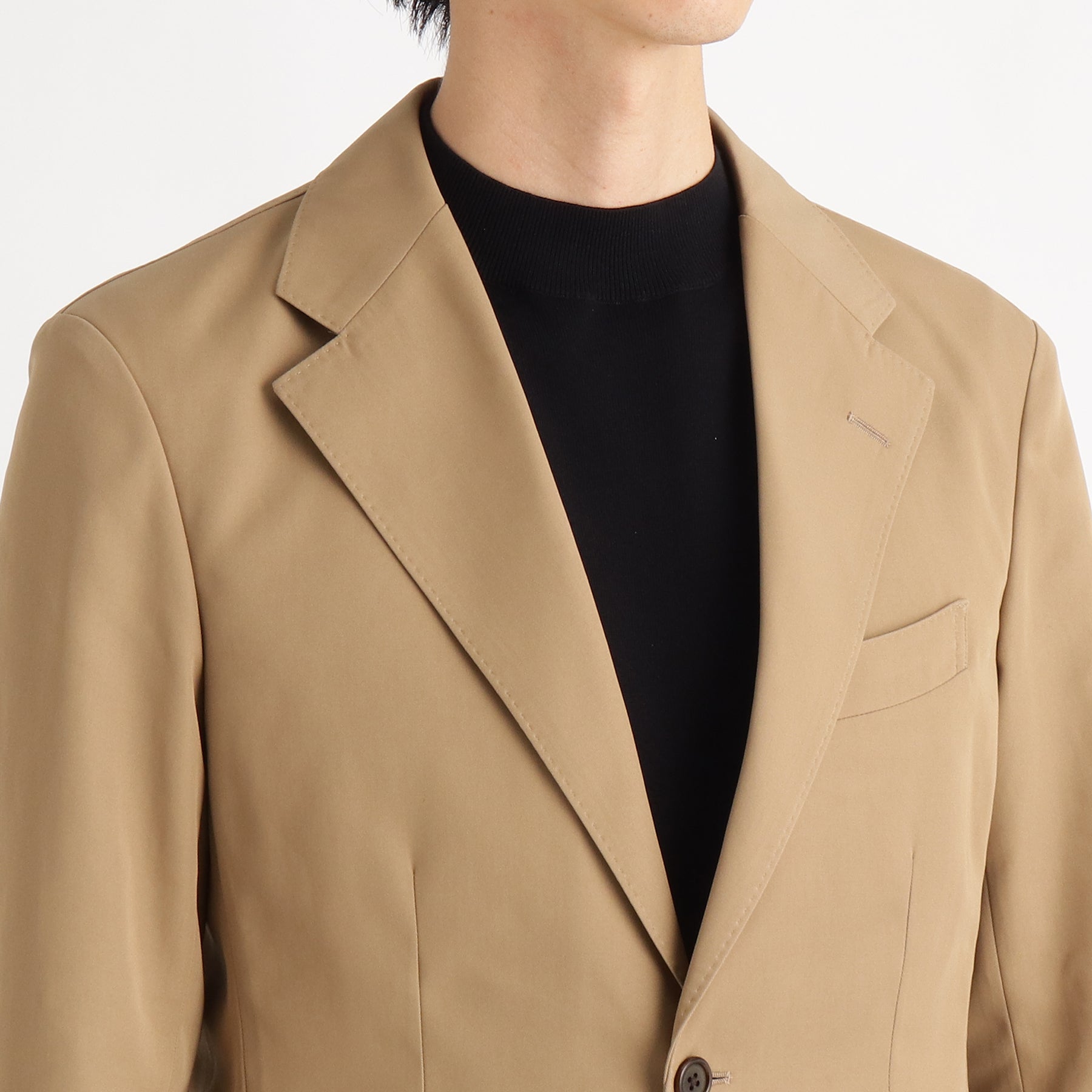 極美品　セオリー　エコシャークスキン　麻　ダブル　テーラードジャケット　ベージュ モアザンコットンテーラードジャケット ベージュ | ＋CLOTHET ONLINE