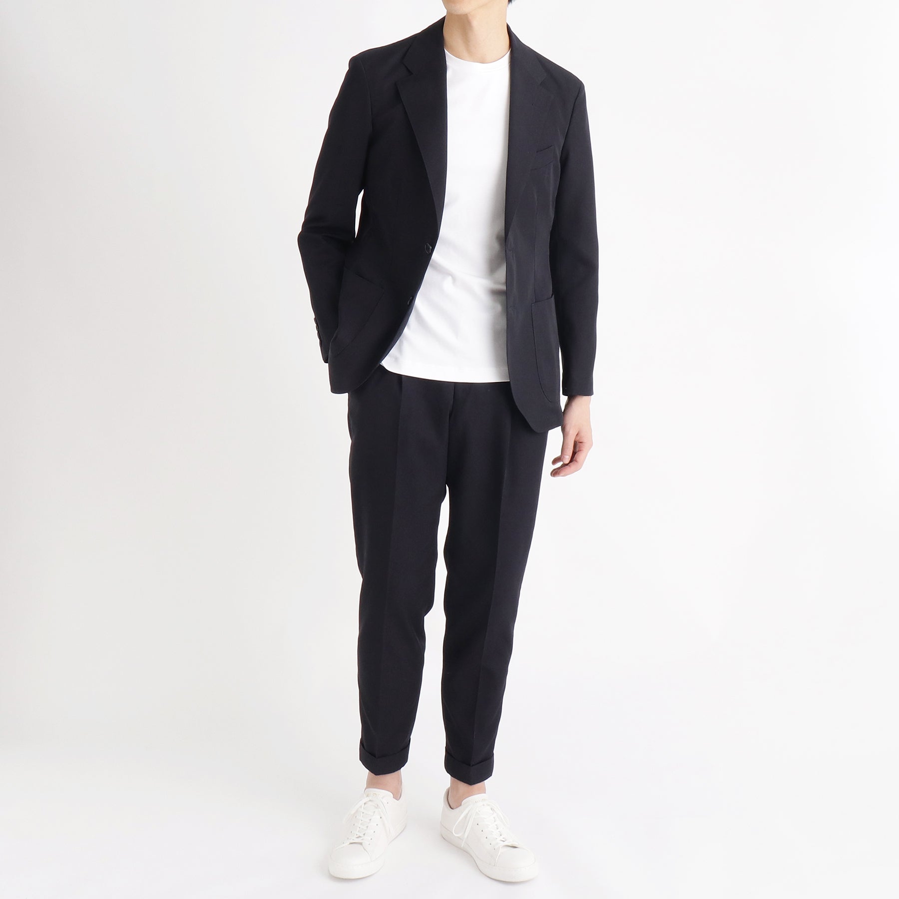 美品 ジャックマン ネップコットン テーラードジャケット M ネイビー アンコン モアザンコットンテーラードジャケット ネイビー | ＋CLOTHET ONLINE