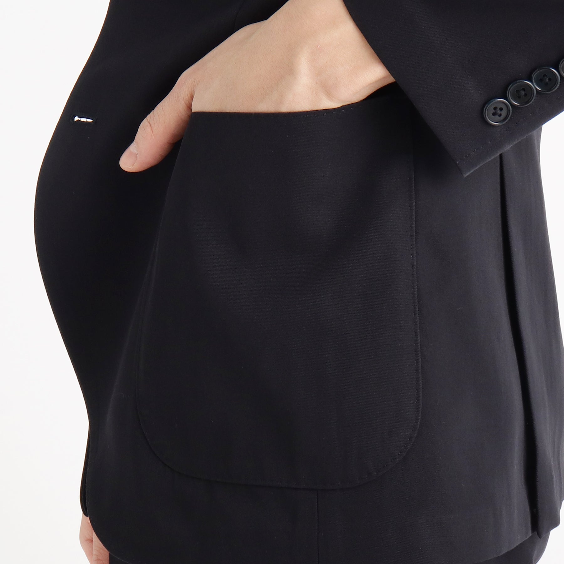 モアザンコットンテーラードジャケット ネイビー | ＋CLOTHET ONLINE