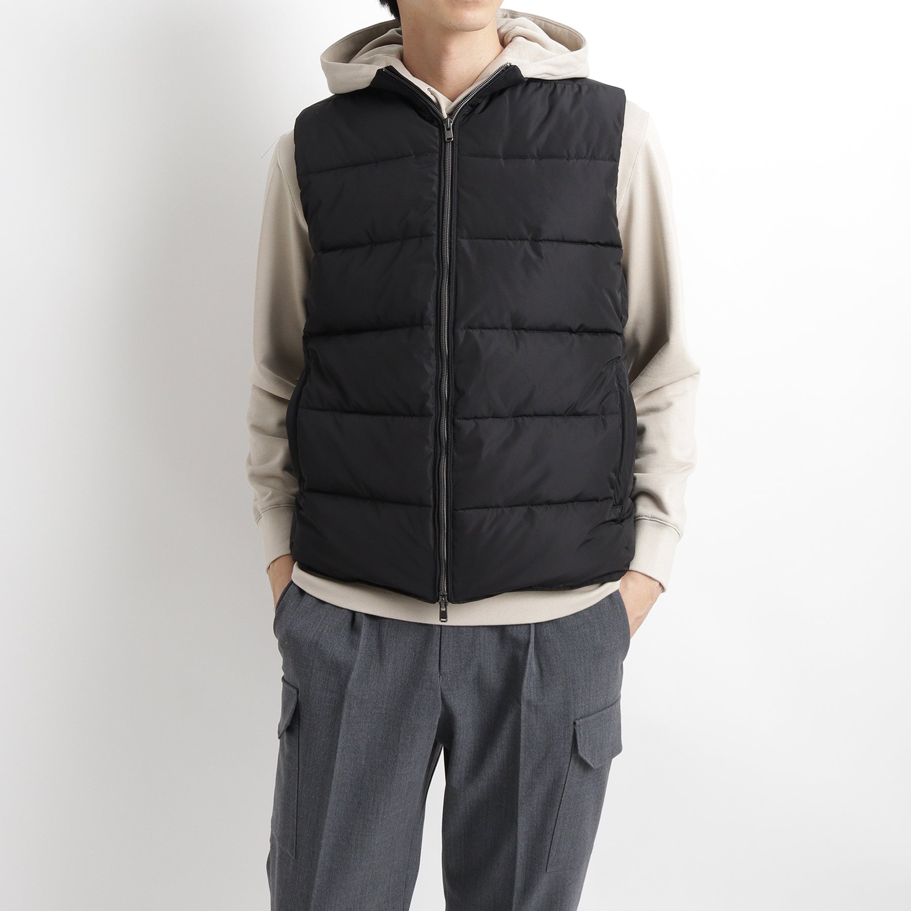 Kapok Vest Color: Black – ＋CLOTHET ONLINE