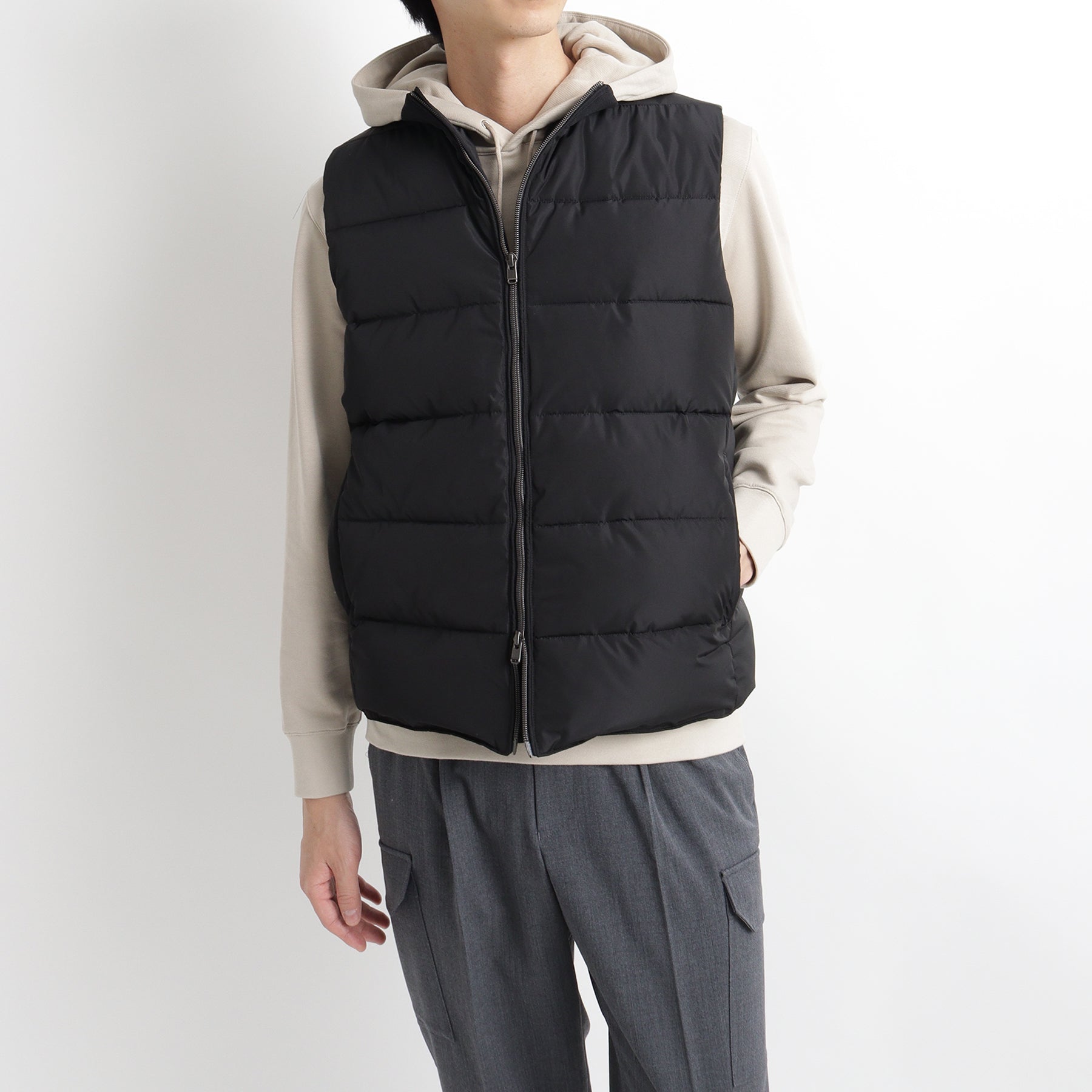 Kapok Vest Color: Black – ＋CLOTHET ONLINE