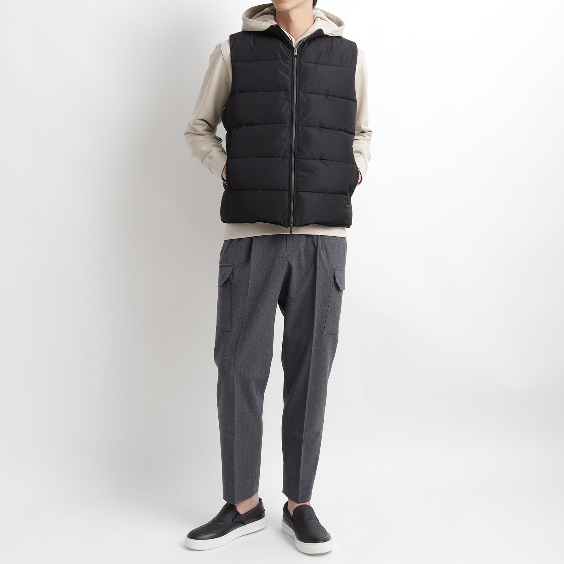 Kapok Vest Color: Black – ＋CLOTHET ONLINE