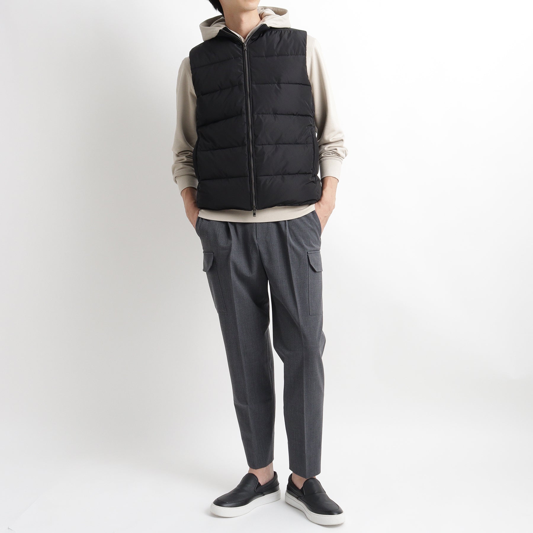 Kapok Vest Color: Black – ＋CLOTHET ONLINE