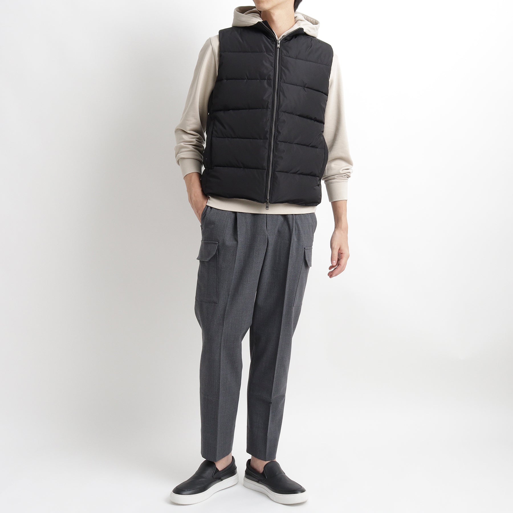 Kapok Vest Color: Black – ＋CLOTHET ONLINE