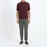 Knit Polo-shirt Color: Bordeaux