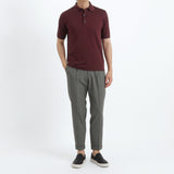 Knit Polo-shirt Color: Bordeaux