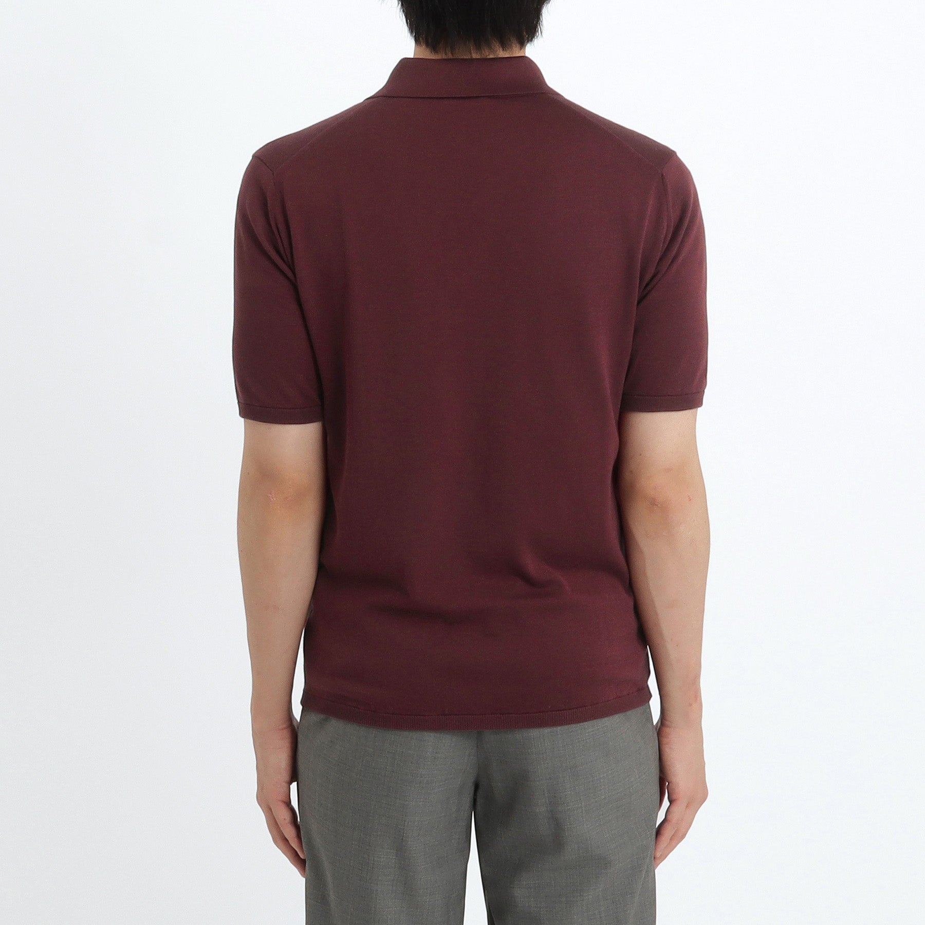 Knit Polo-shirt Color: Bordeaux